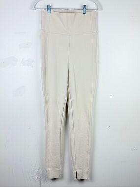 M.M. LaFleur Ivory High Waisted Pant 6 Ponte Stretch Workwear Minimalist Career